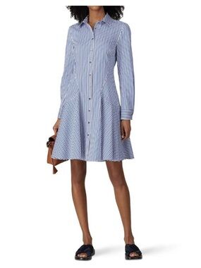 Derek Lam Collective Women’s Blue Stripe Shirt Dress Size 36 EU/Small US EUC